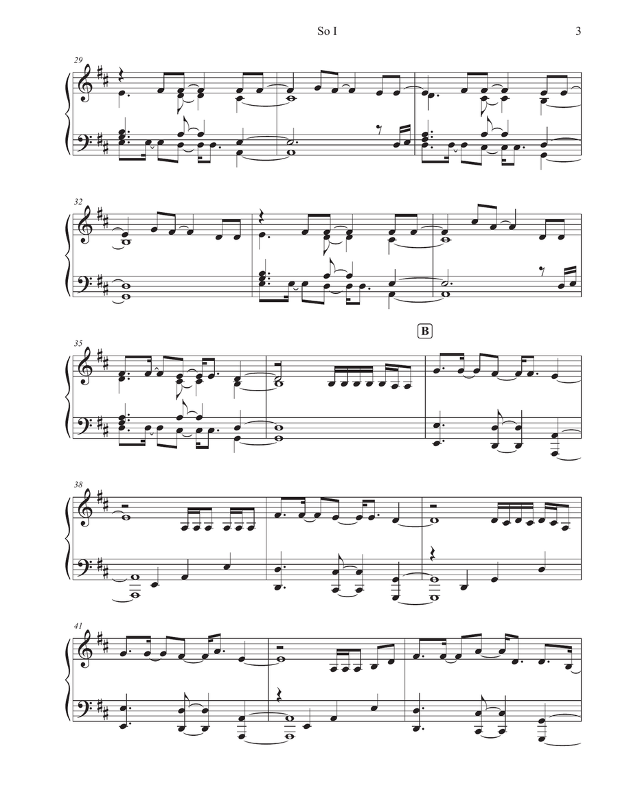 So I Piano Solo scores gallery preview page 4