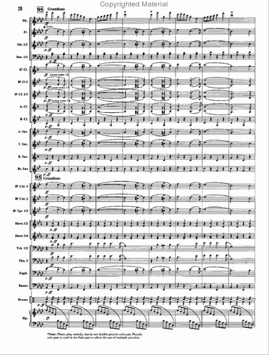 The Stars and Stripes Forever Concert Band scores gallery preview page 12