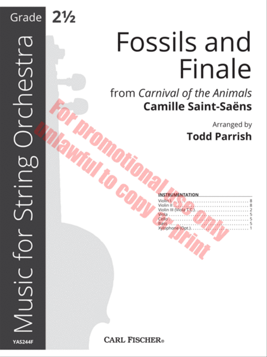 Fossils and Finale Orchestra scores gallery preview page 2
