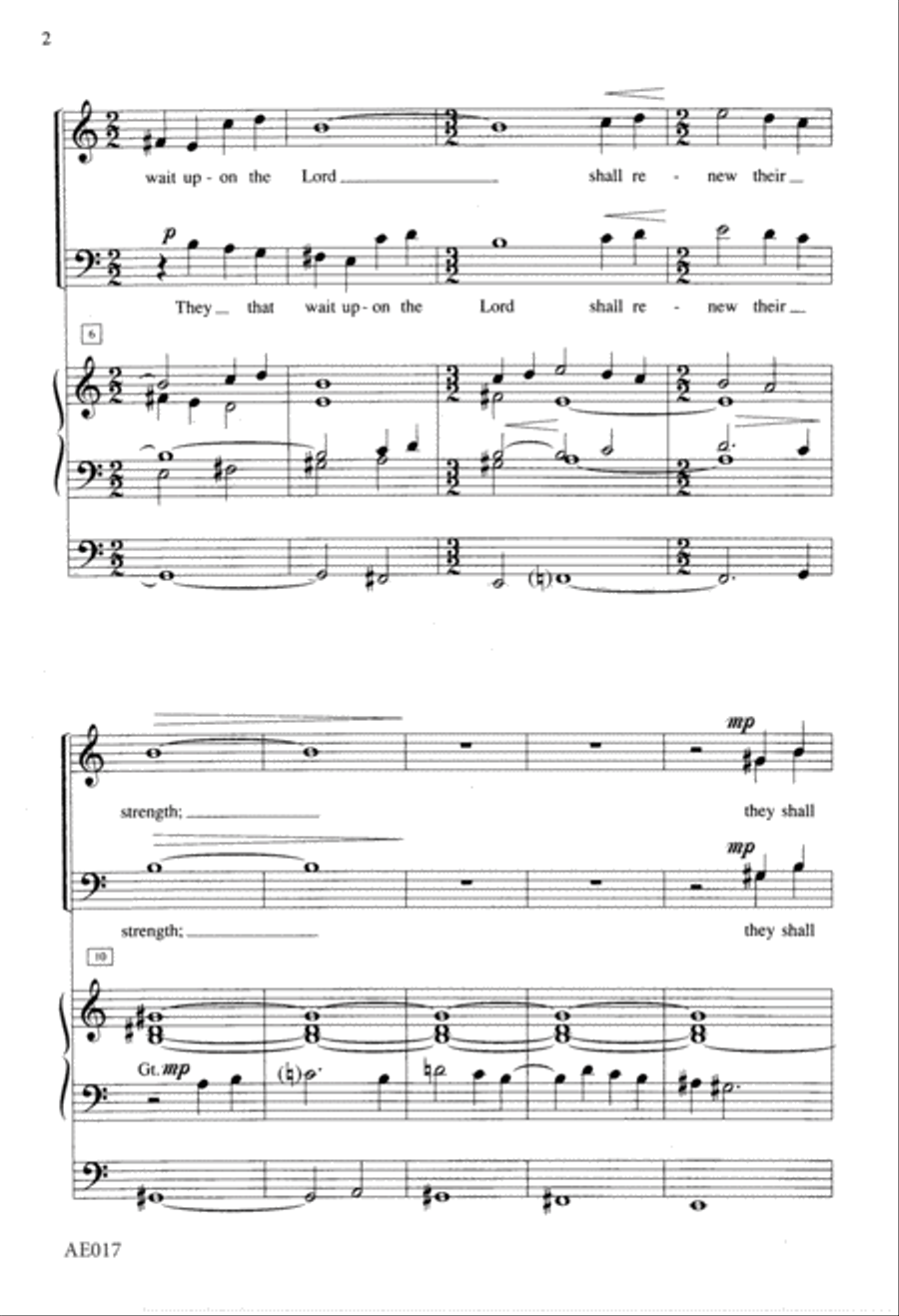 They That Wait Upon the Lord 4-Part scores gallery preview page 3