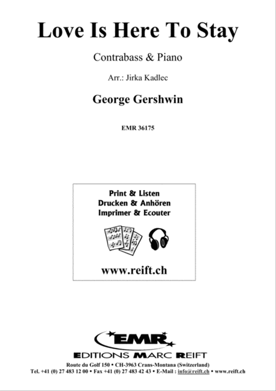 Love Is Here To Stay Double Bass scores gallery preview page 1