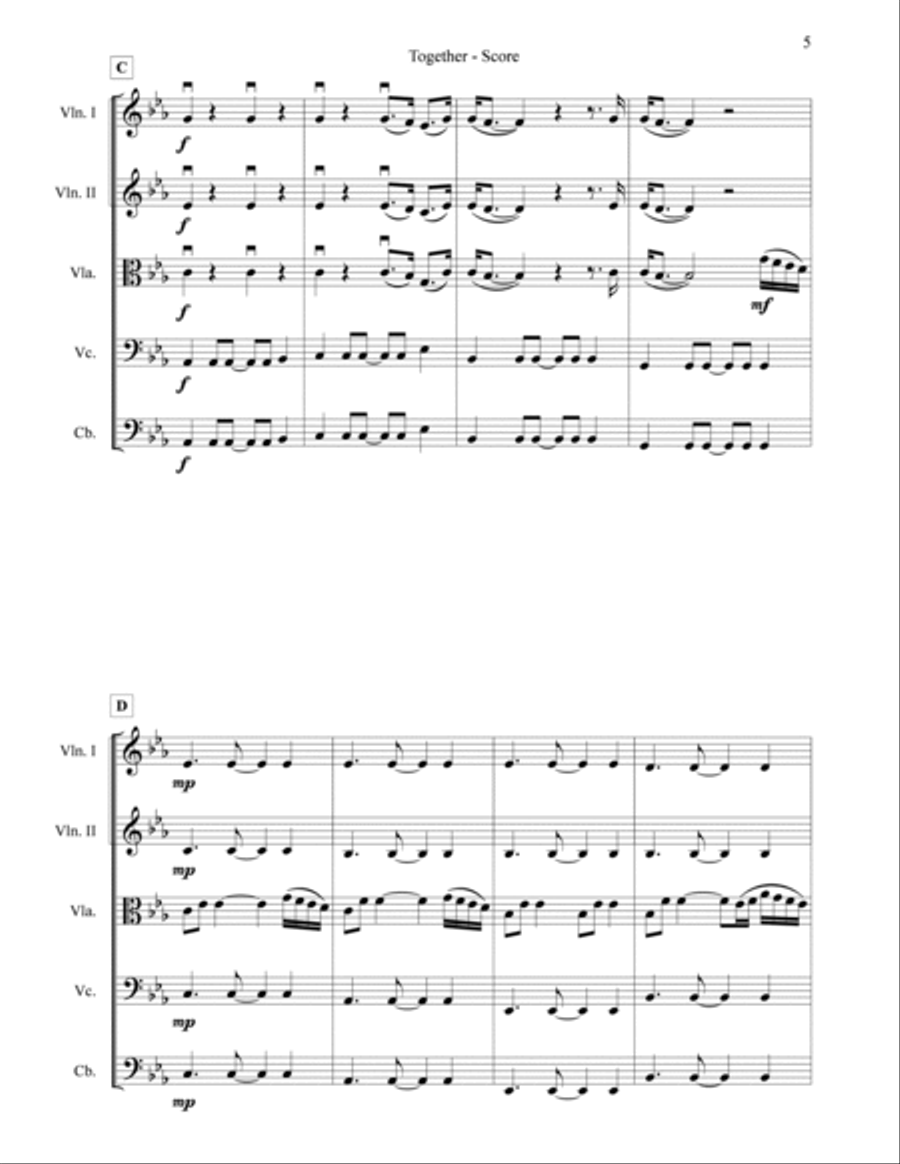 Together Together String Orchestra scores gallery preview page 5