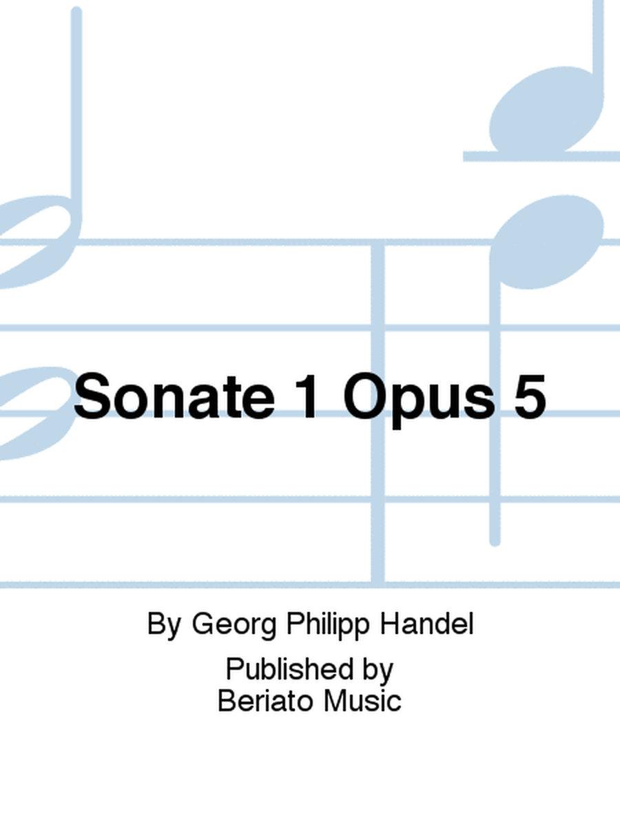 Sonate 1 Opus 5