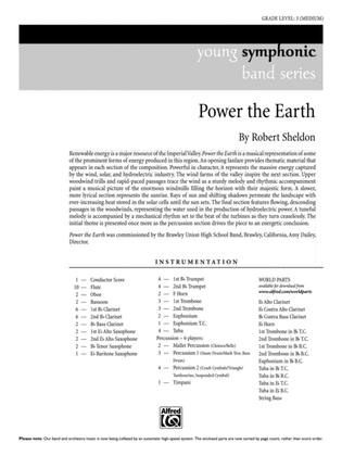 Book cover for Power the Earth: Score