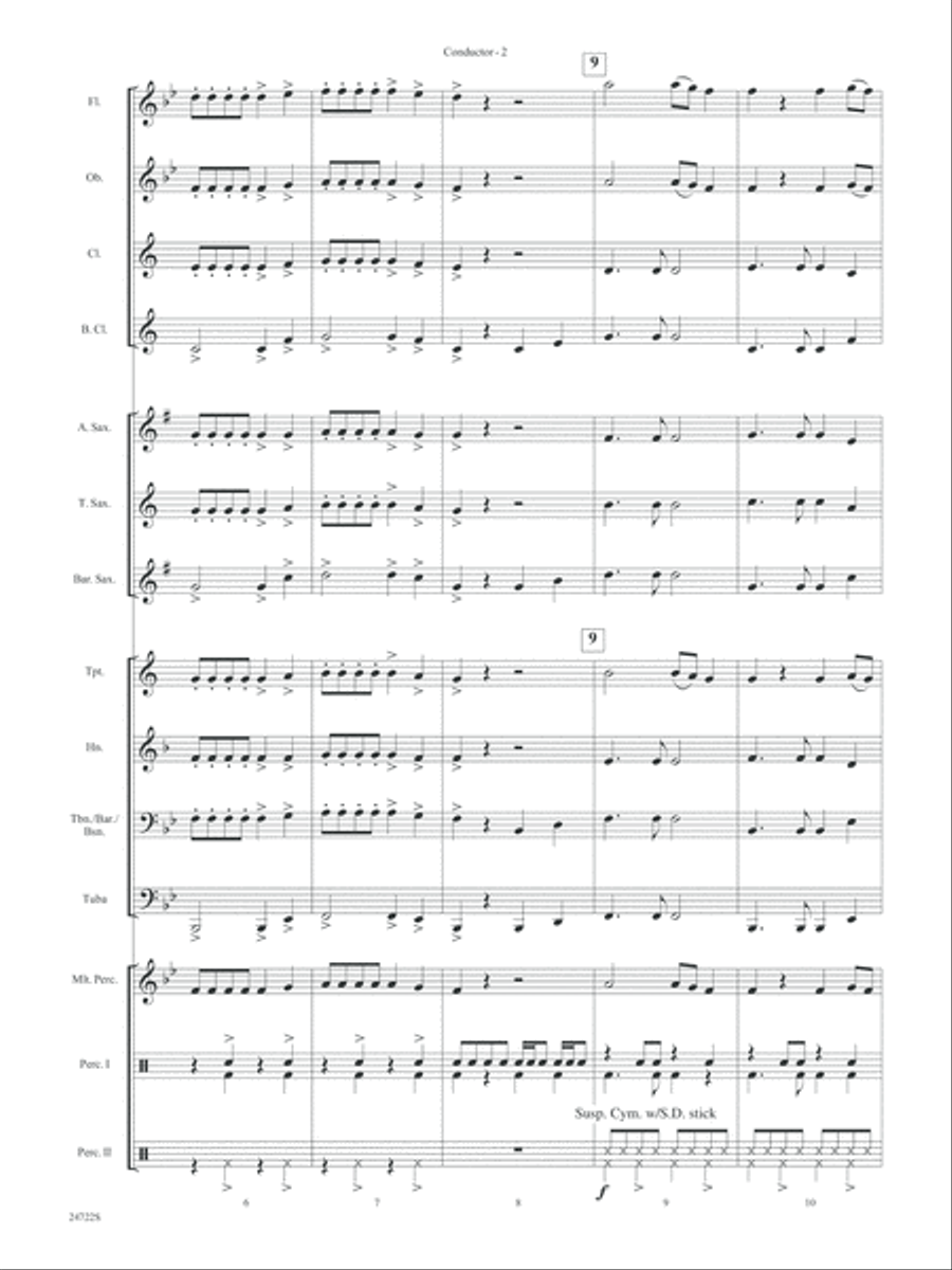 Bang the Drum All Day (I Don't Want to Work): Score Concert Band scores gallery preview page 4