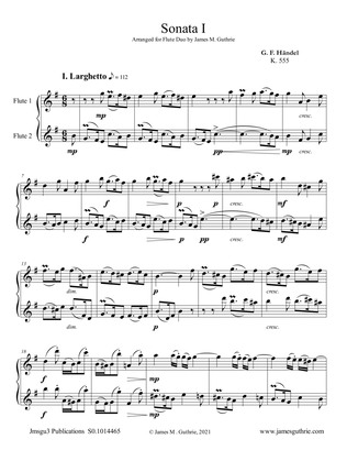 Handel: Sonata No. 1 for Flute Duo