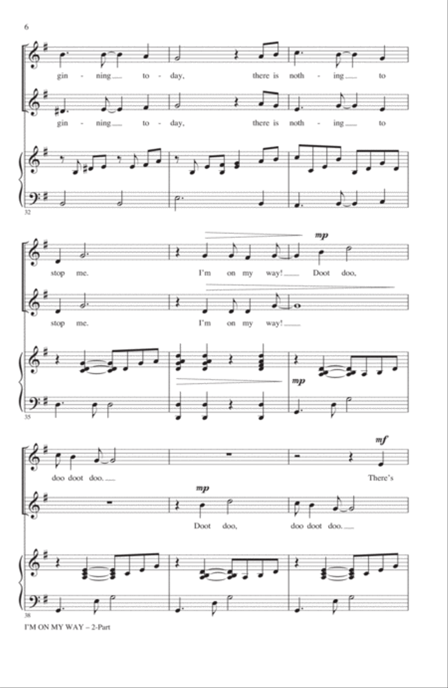 I'm On My Way I'm On My Way 2-Part scores gallery preview page 5
