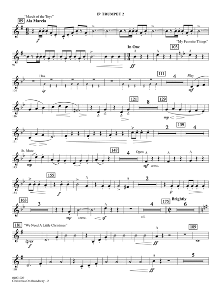 Christmas on Broadway - Bb Trumpet 2