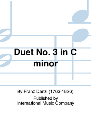 Book cover for Duet No. 3 In C Minor