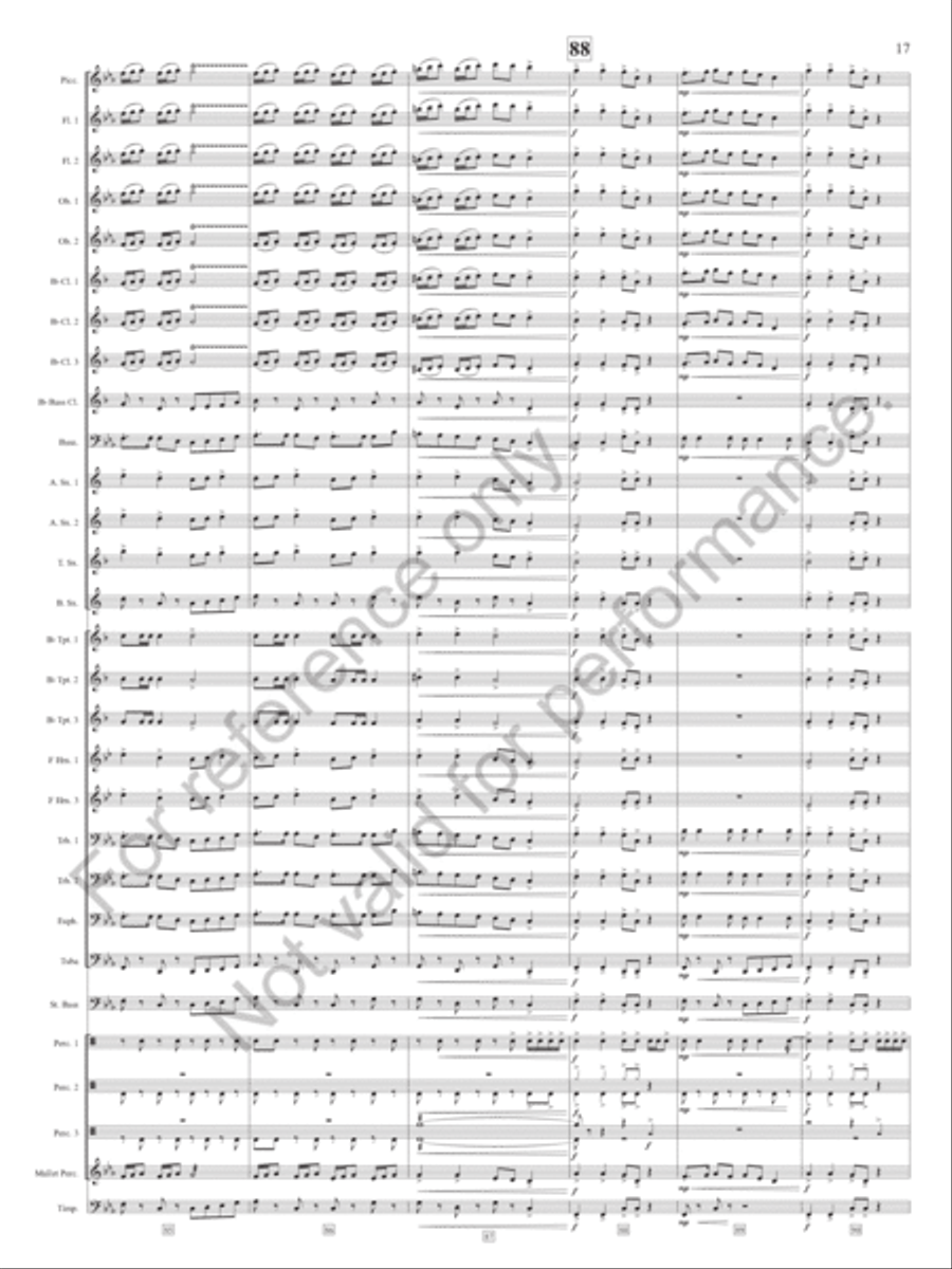 Slavonic Chorale And Dance Concert Band scores gallery preview page 18