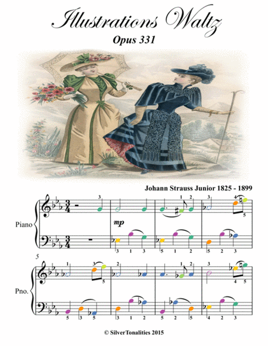 The Enchanted World of Viennese Waltzes for Easiest Piano Booklet P