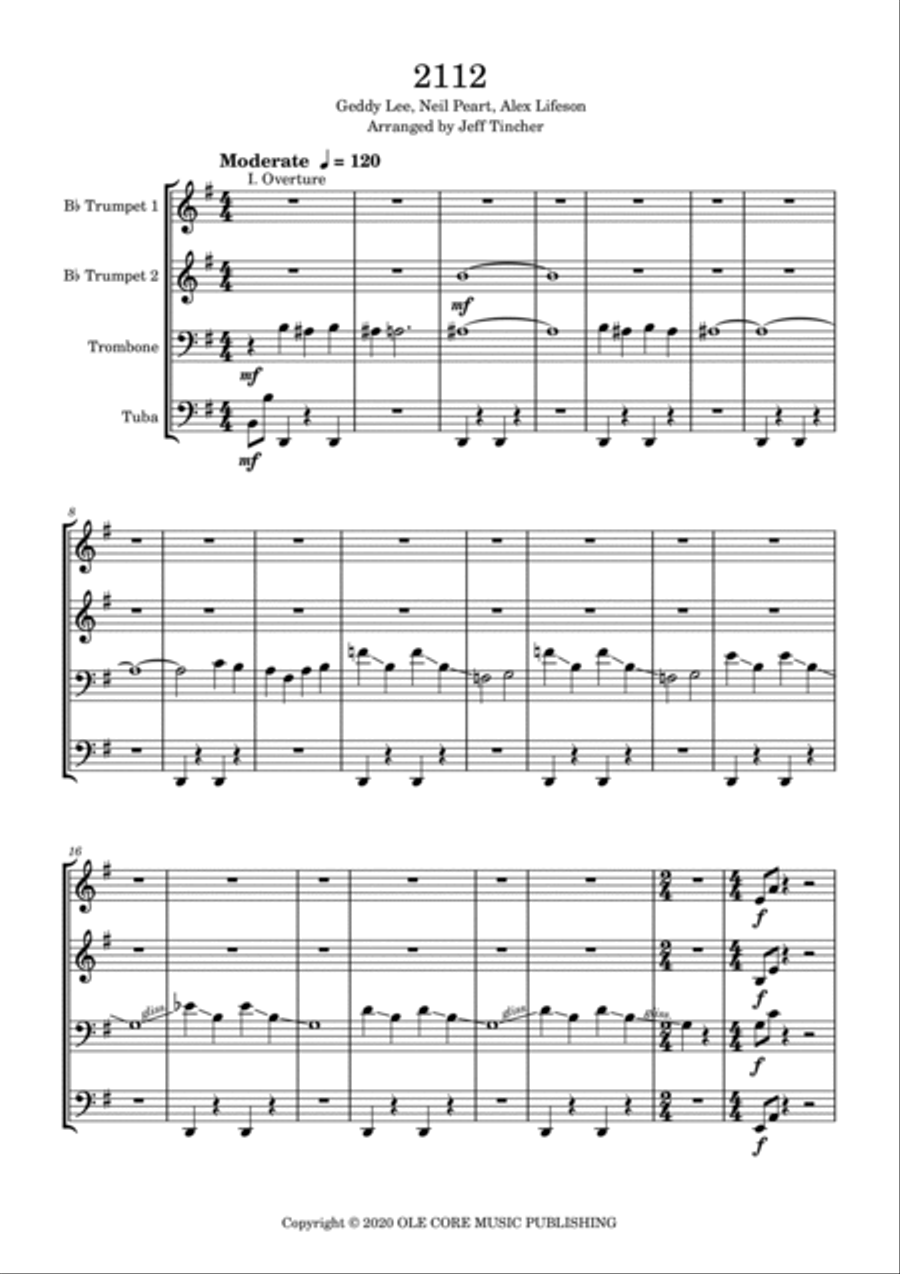 2112 Brass Ensemble scores gallery preview page 2