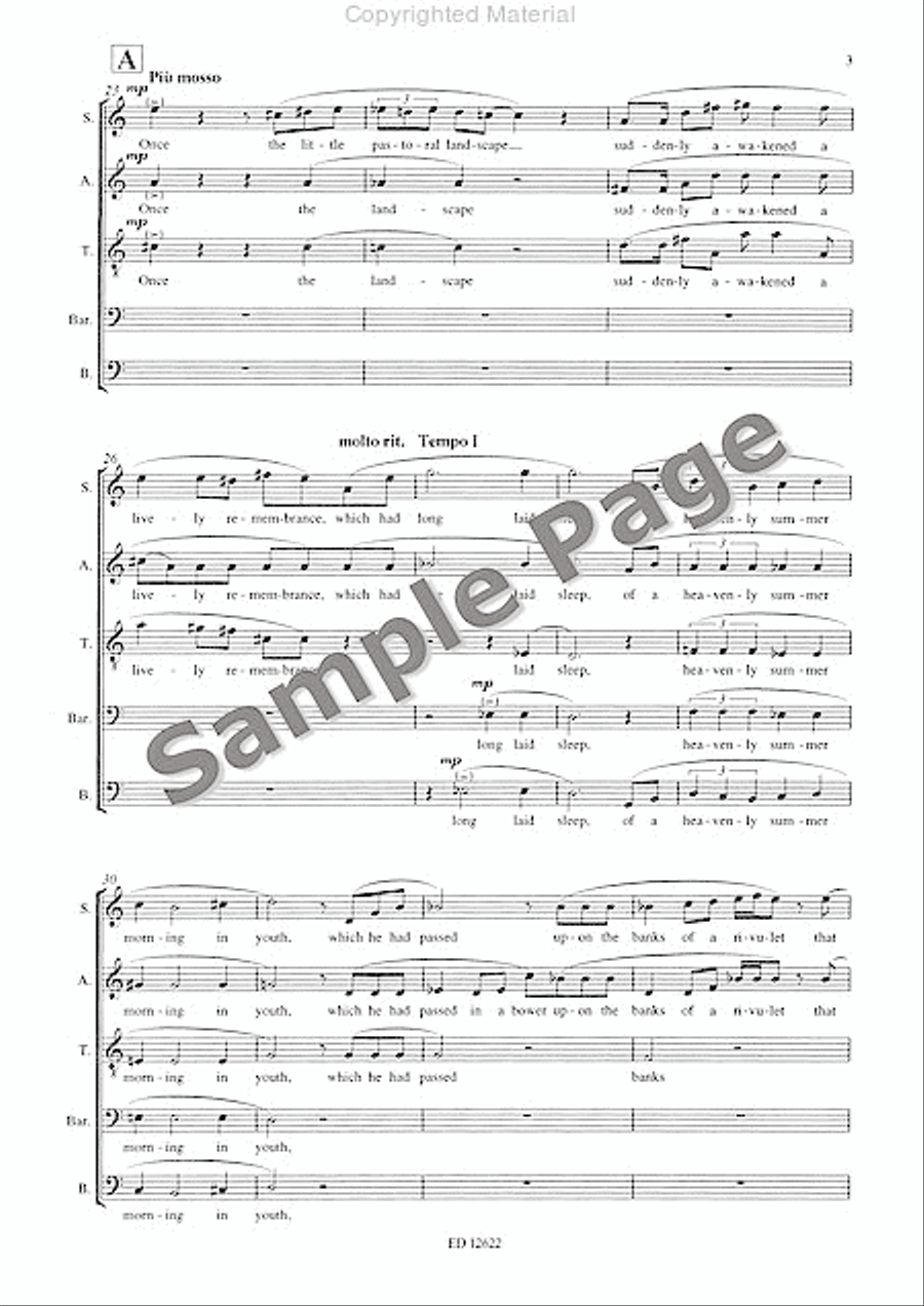 And So Ended Kant's Travelling in this World 4-Part scores gallery preview page 10