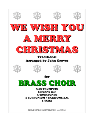 We Wish You A Merry Christmas - Brass Choir (Ensemble)