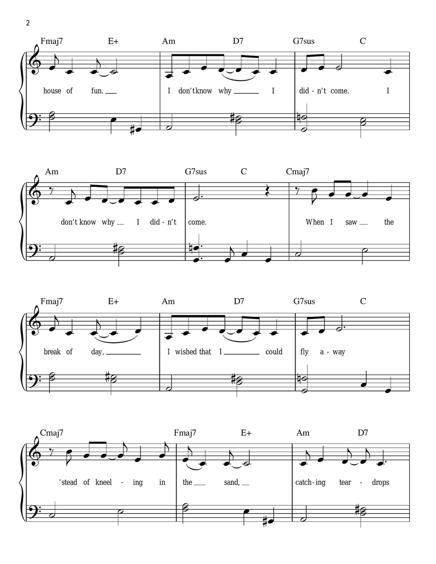 Don't Know Why Easy Piano scores gallery preview page 2