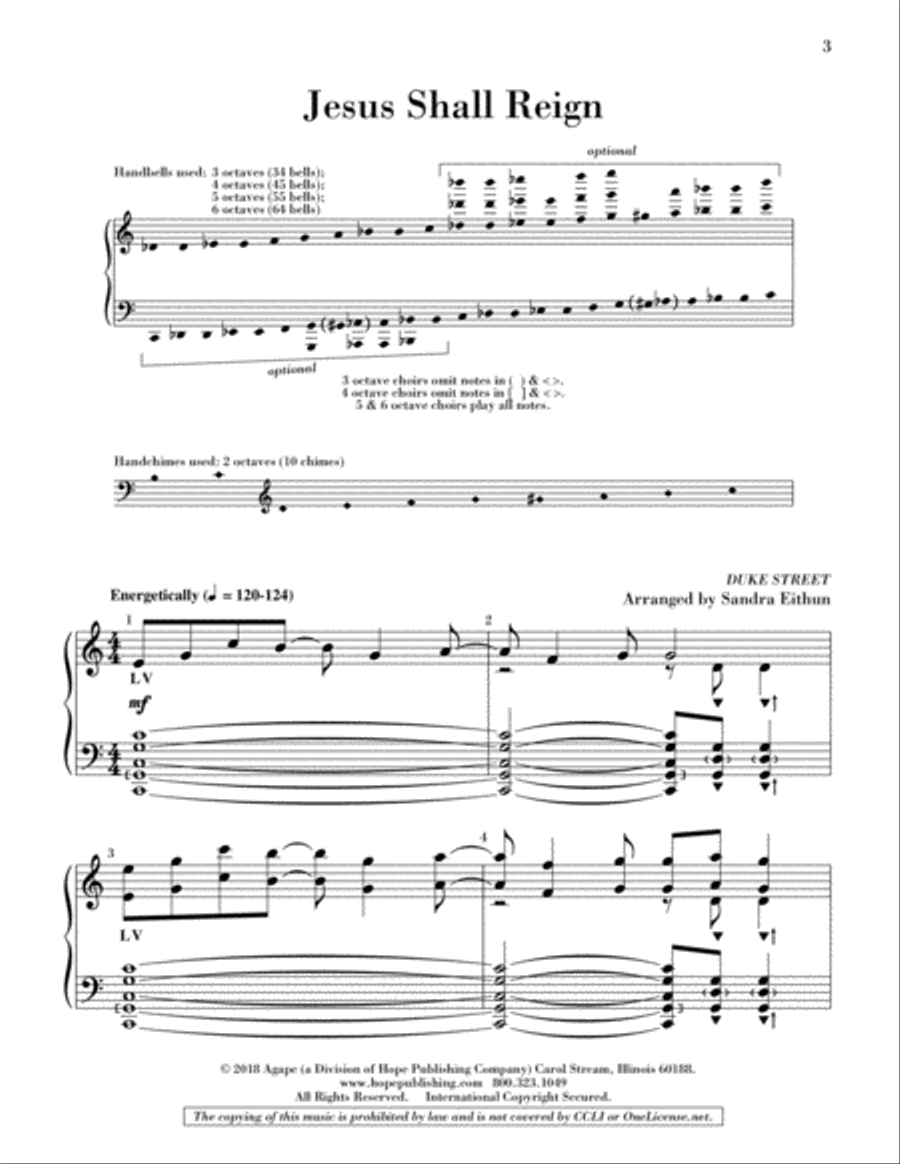 Jesus Shall Reign 5-Octaves scores gallery preview page 2