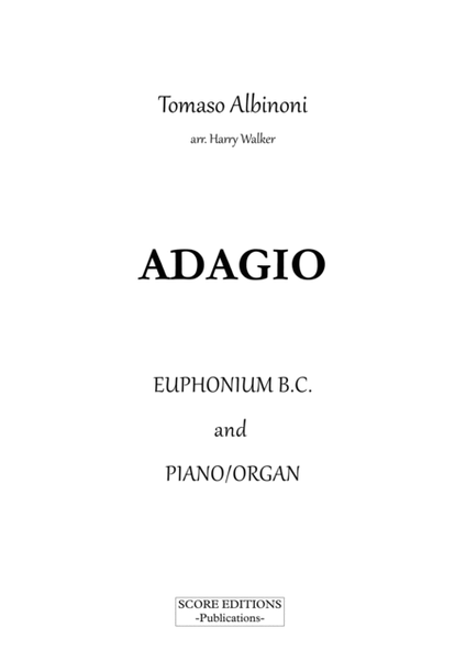 Adagio - Albinoni (for Euphonium B.C. and Piano/Organ) image number null