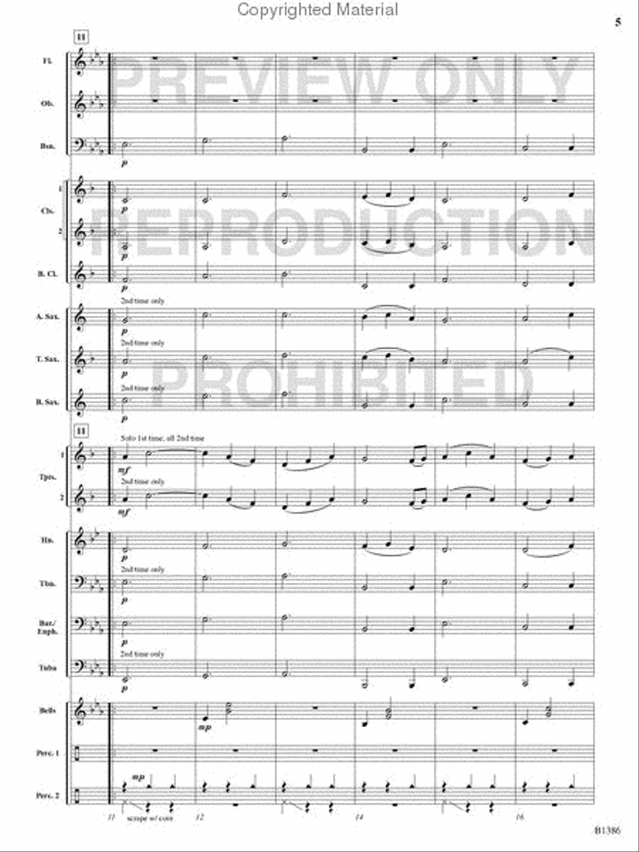 Spring Concert Band scores gallery preview page 4