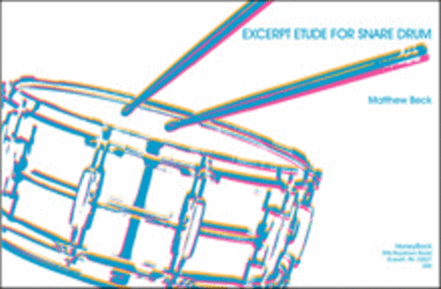 Excerpt Etude for Snare Drum Percussion scores gallery preview page 1