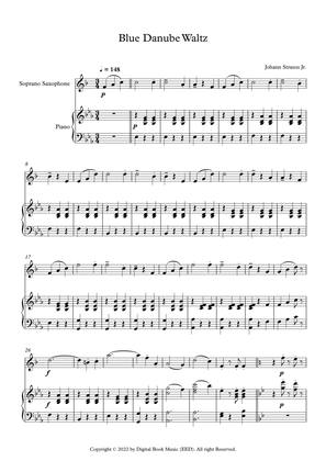 Blue Danube Waltz - Johann Strauss Jr. (Soprano Sax + Piano)