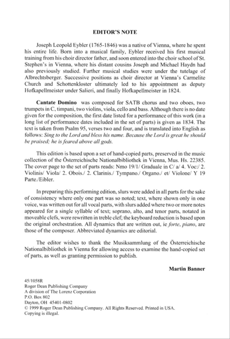 Cantate Domino 4-Part scores gallery preview page 4