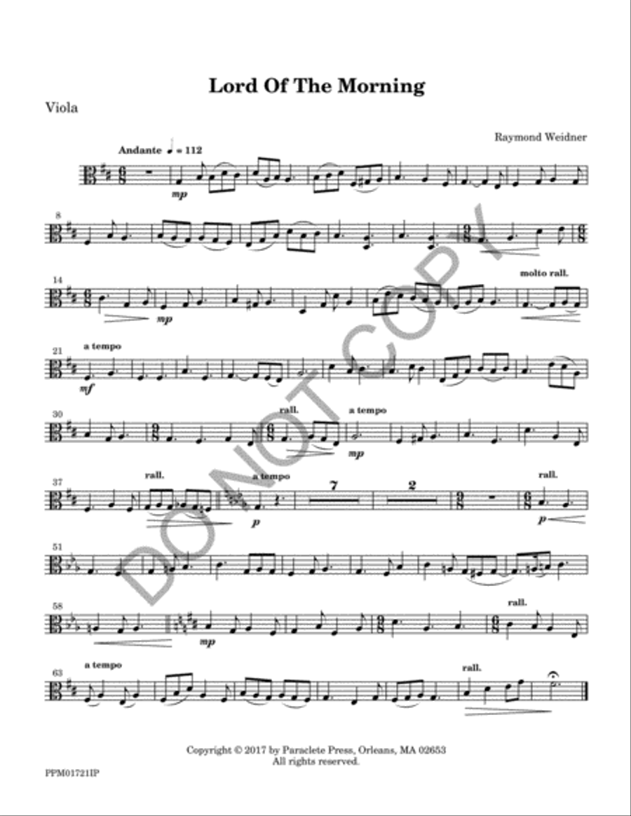 Lord of the Morning - Instrumental Parts Flute scores gallery preview page 5