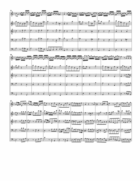 Concerto, Op.5, no.5 (arrangement for 5 recorders)
