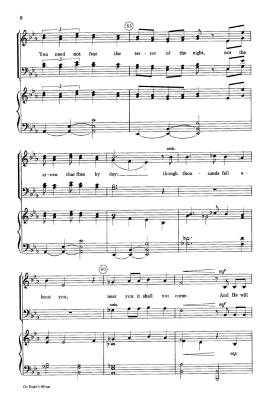 On Eagle's Wings 4-Part scores gallery preview page 9