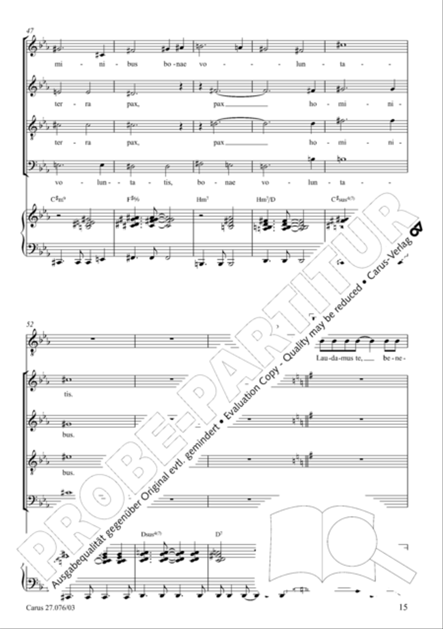 Missa in tempore incerto 4-Part scores gallery preview page 16