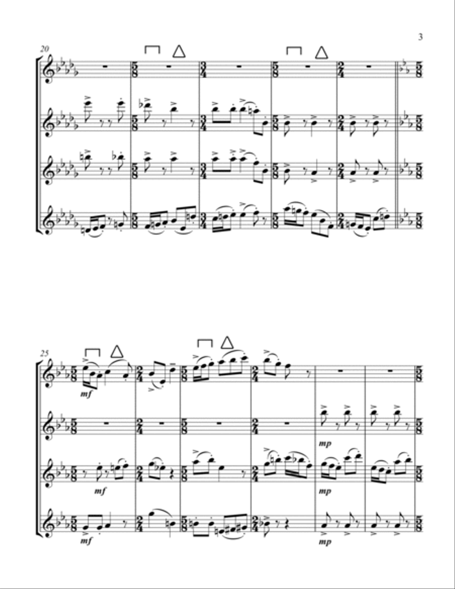 Fairy-Tale Ending Flute Quartet scores gallery preview page 3