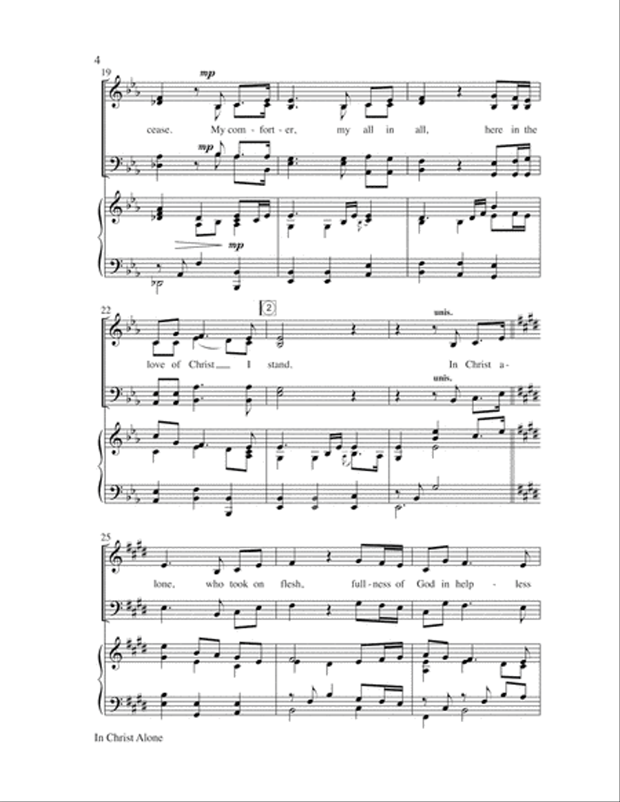 In Christ Alone 4-Part scores gallery preview page 4