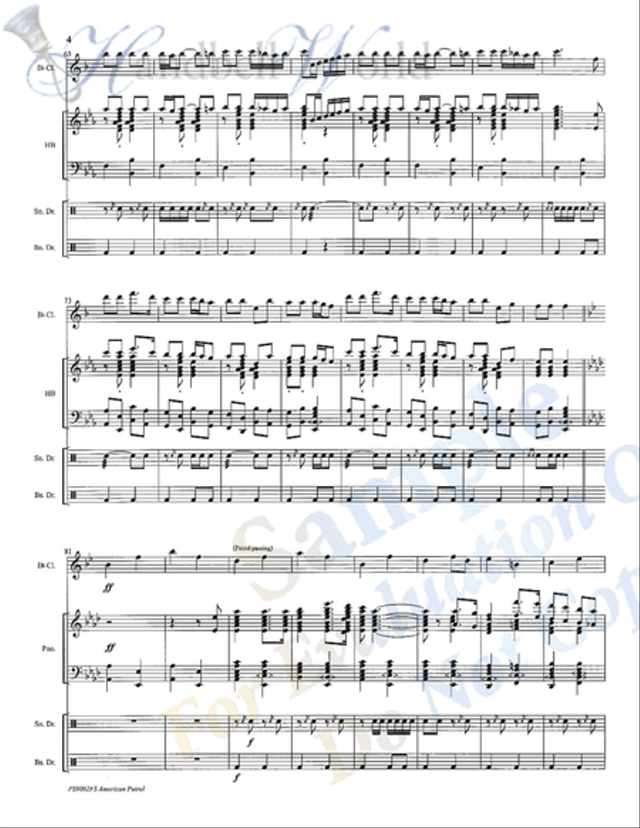 American Patrol 5-Octaves scores gallery preview page 5