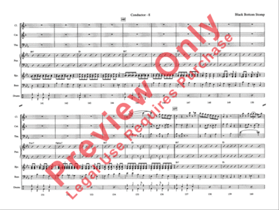 Black Bottom Stomp Jazz Ensemble scores gallery preview page 15
