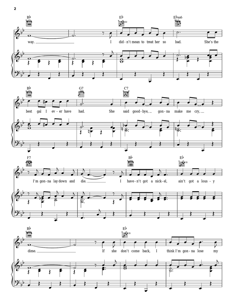 San Francisco Bay Blues San Francisco Bay Blues Acoustic Guitar scores gallery preview page 2