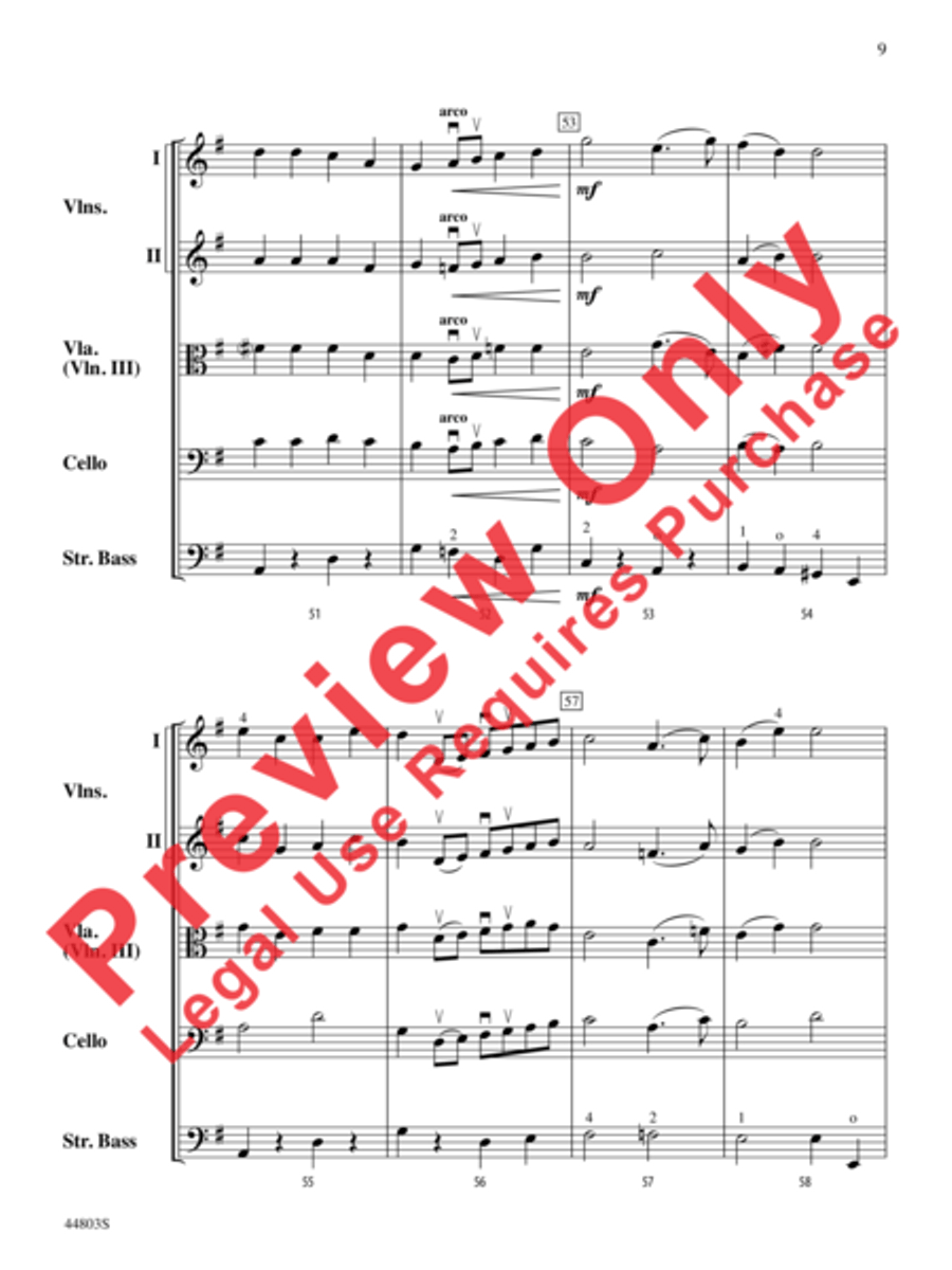 A Holly Jolly Christmas String Orchestra scores gallery preview page 10