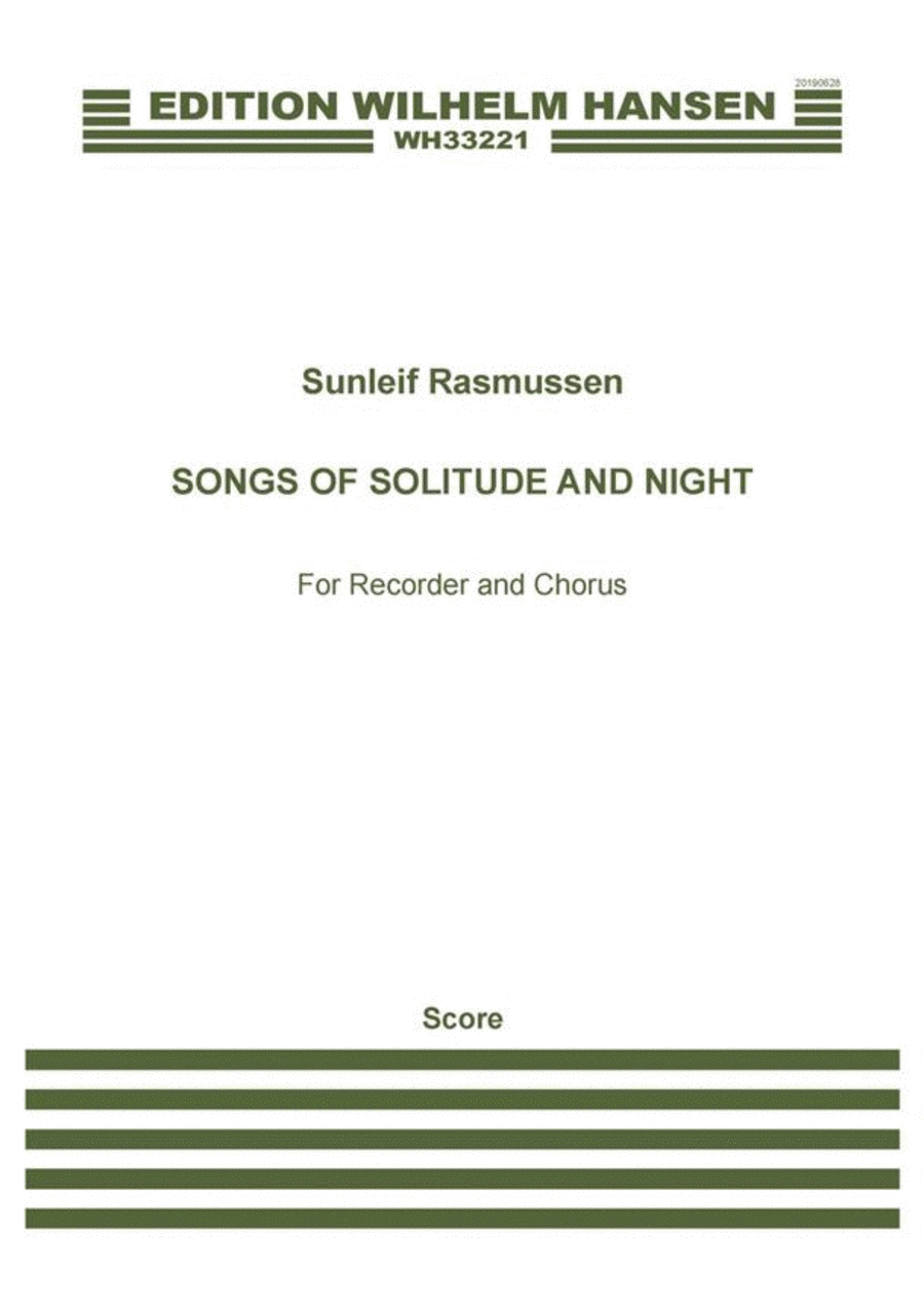 Songs of Solitude and Night (Score) 4-Part scores gallery preview page 1