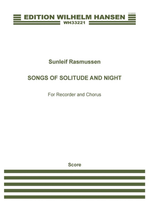 Songs of Solitude and Night (Score)