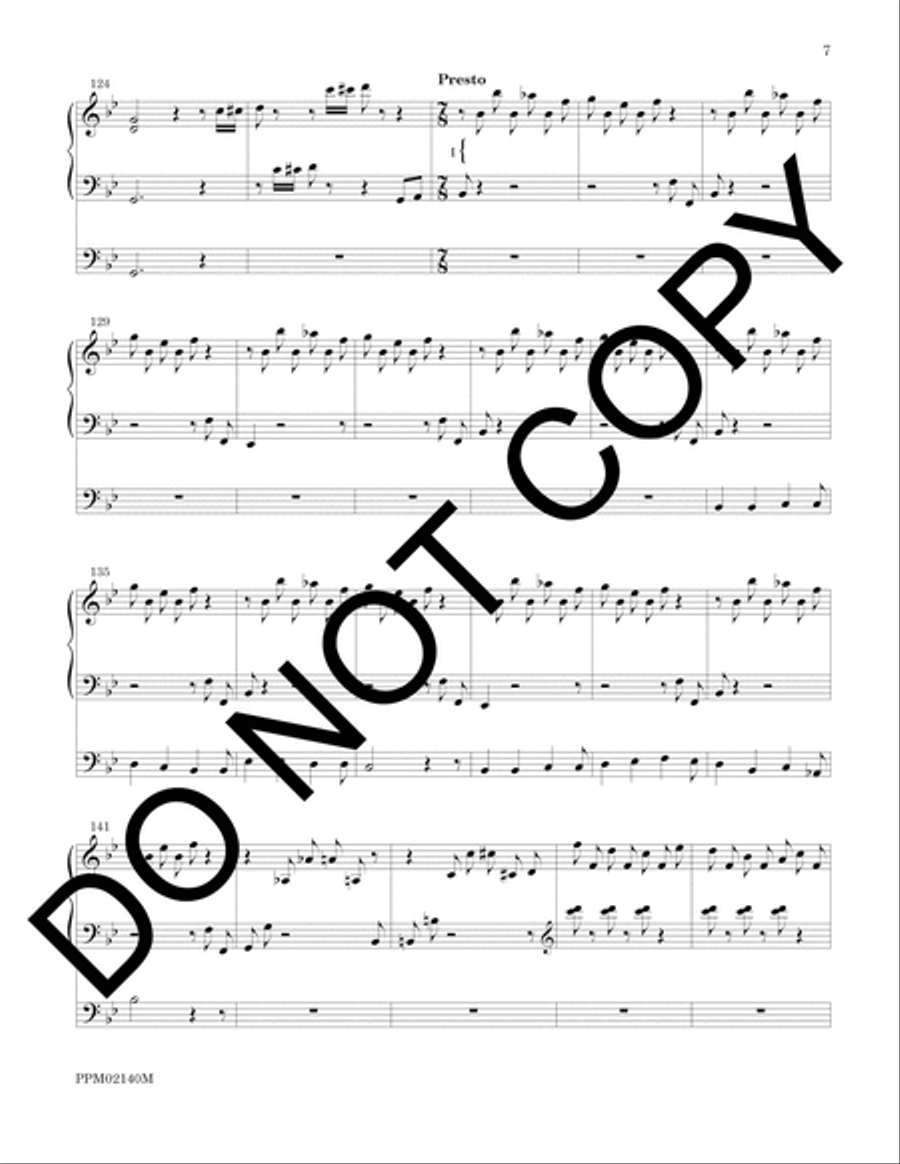 Ritornello and Variations on Llangloffan Organ scores gallery preview page 7