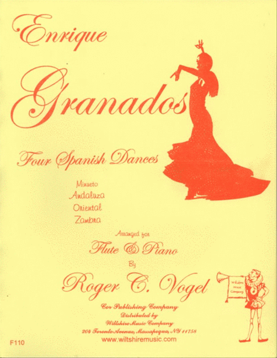 4 Spanish Dances (Roger Vogel) Flute Solo scores gallery preview page 1
