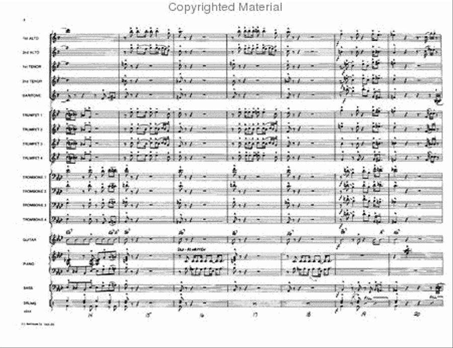 Return of the Cheetah Jazz Ensemble scores gallery preview page 4