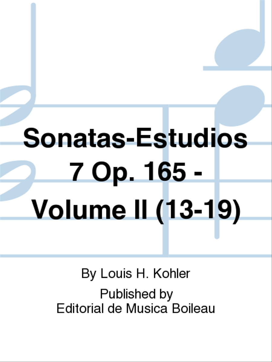 Sonatas-Estudios 7 Op. 165 - Volume II (13-19) Piano Solo scores gallery preview page 1