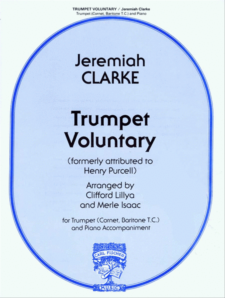 Trumpet Voluntary Cornet scores gallery preview page 1
