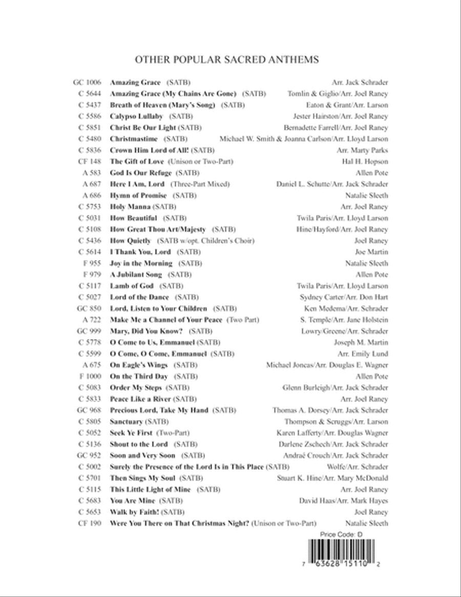 Sing of the Lord's Goodness Choir scores gallery preview page 16