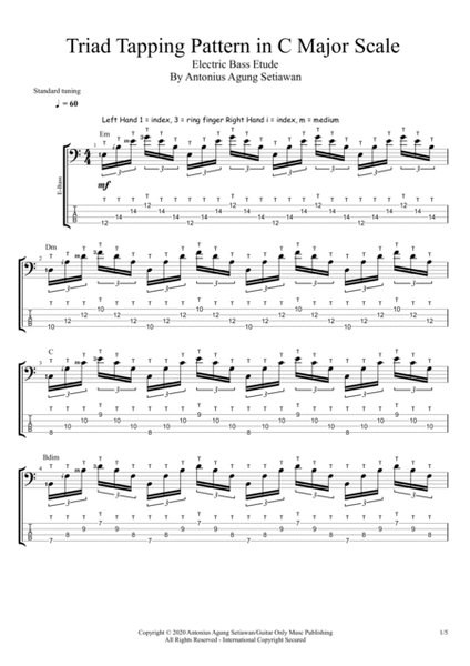 The Tapping Triad (Electric Bass Etude) image number null