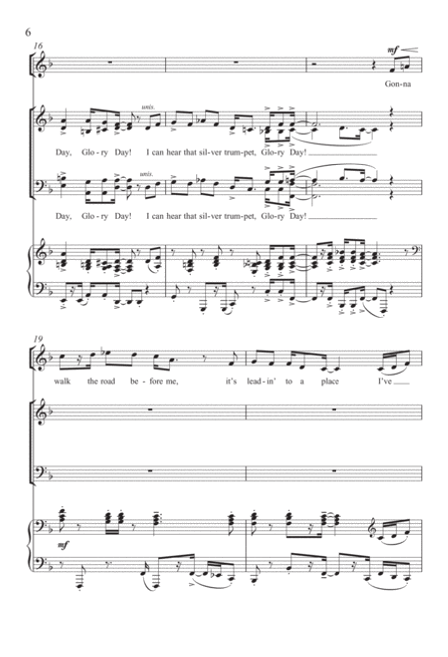 Glory Day! from Gabriel Divisi scores gallery preview page 6