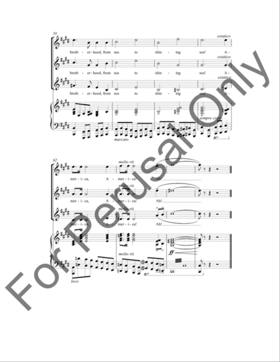 America The Beautiful SSA scores gallery preview page 7