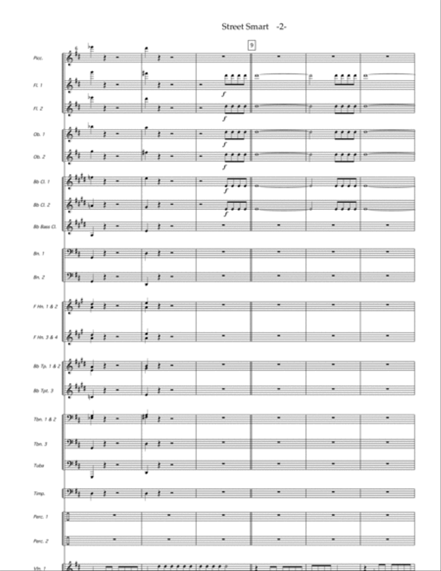Street Smart, for youth orchestra Full Orchestra scores gallery preview page 2