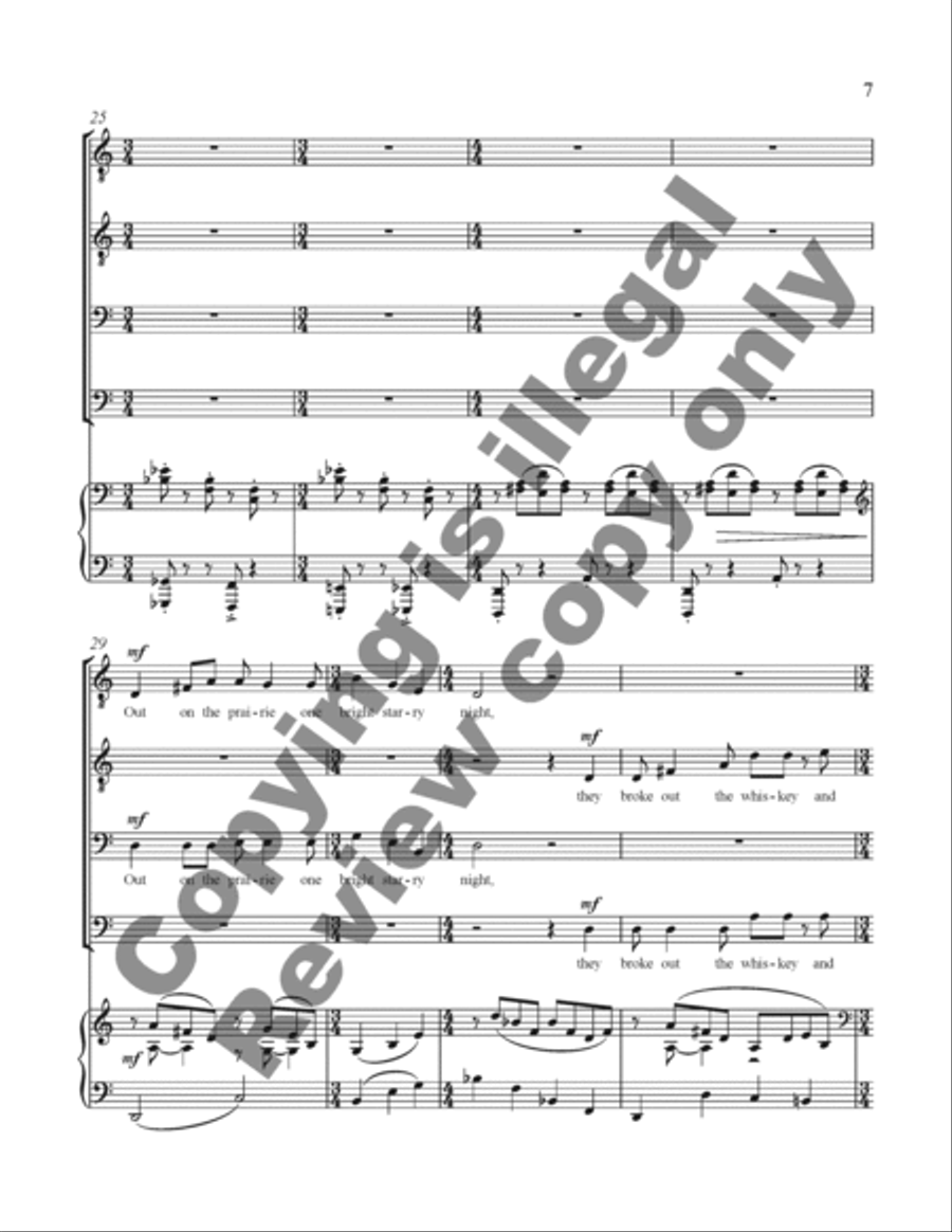 Sweet Betsy Sweet Betsy TTBB scores gallery preview page 26