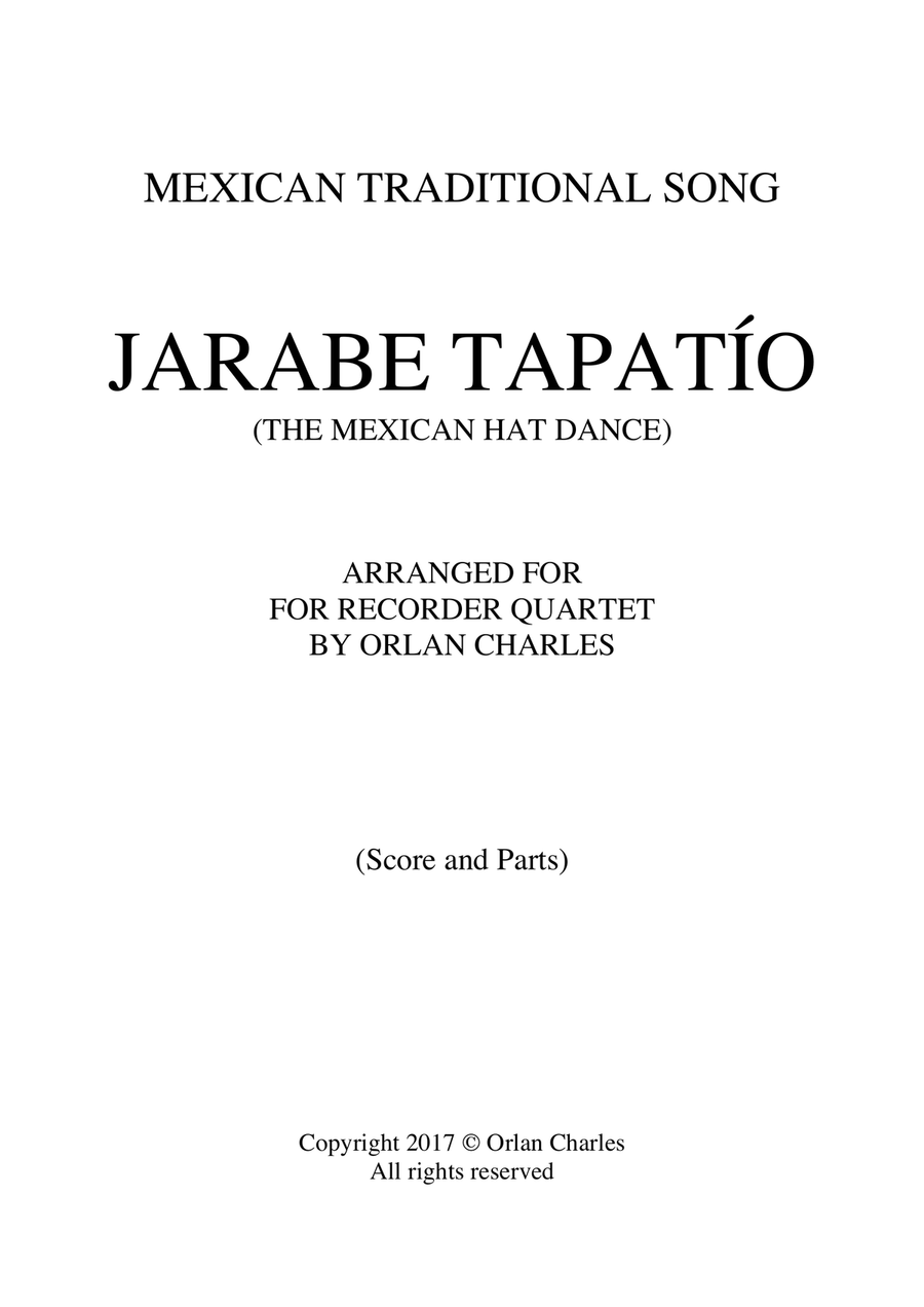 EL JARABE TAPATIO (The Mexican Hat Dance) - for recorder quartet Small Ensemble scores gallery preview page 2