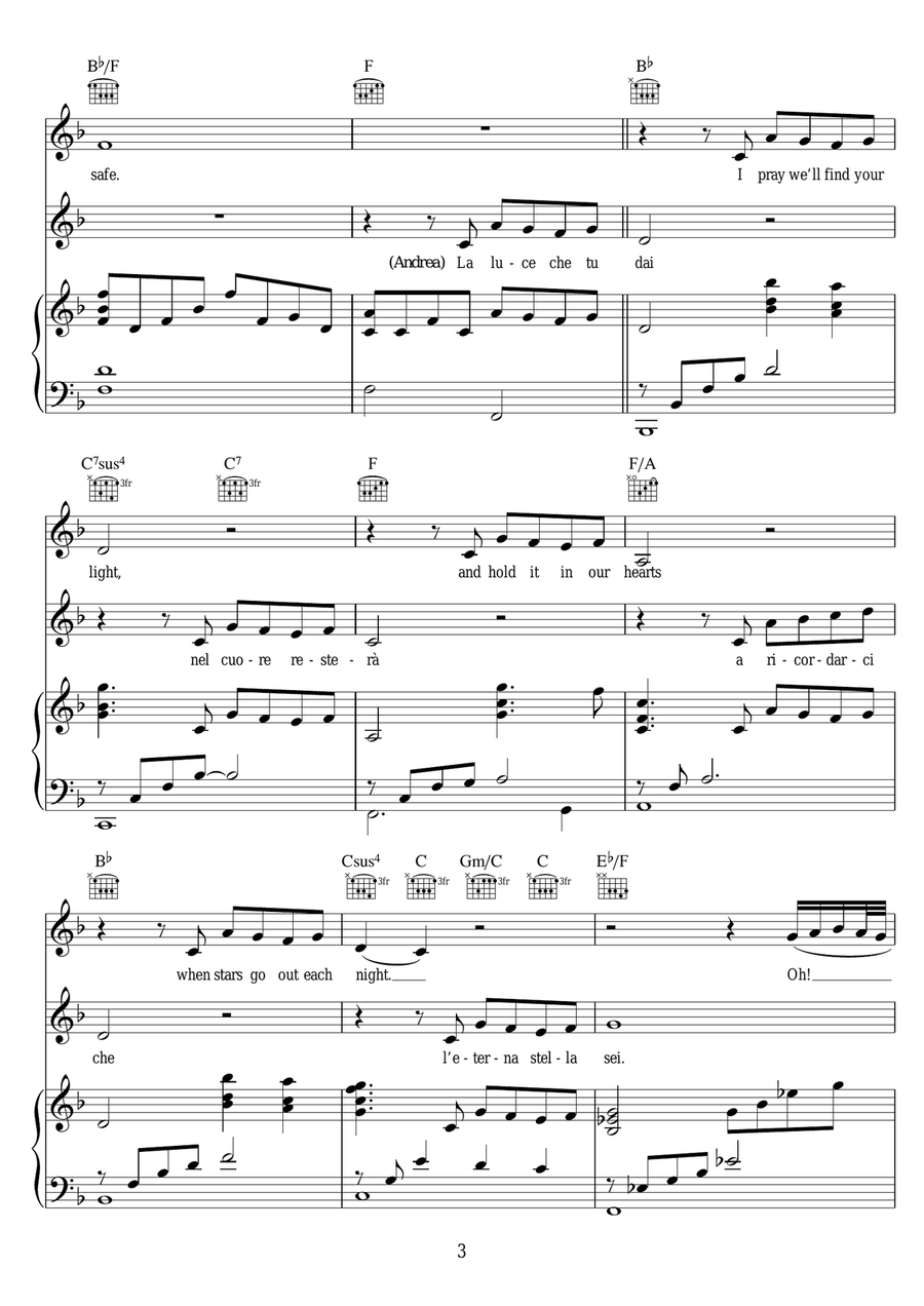 The Prayer Acoustic Guitar scores gallery preview page 3
